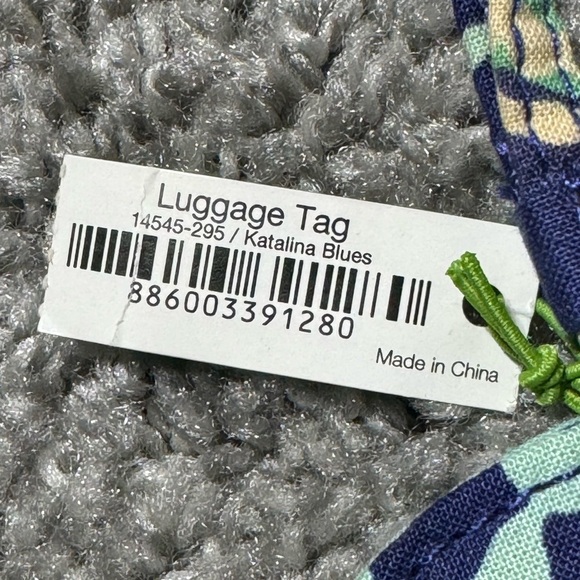 Vera Bradley Katalina Blue Eye Glass Case and NWT Luggage Tag - Picture 4 of 6